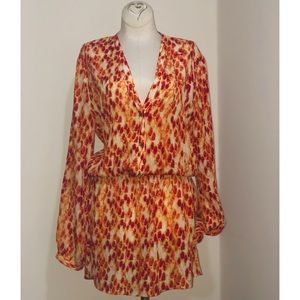 Like New ALEXIS snake print silk short dress